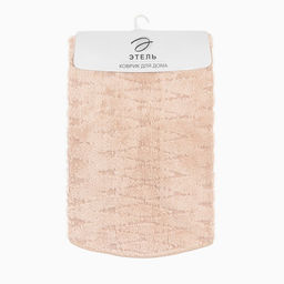 Ковер Этель Zig-Zag 100 см, бежевый, 70% хлопок, 30% п/э, 1500 г/м2  фото 5