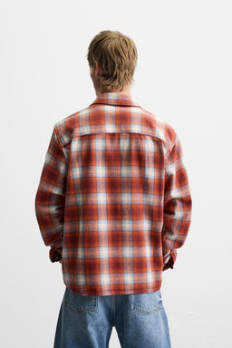 CHECKED FLANNEL SHIRT - Zara фото 4