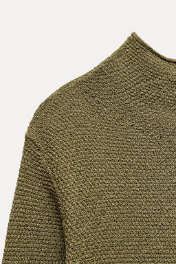 HIGH-NECK KNIT DRESS - Zara фото 6
