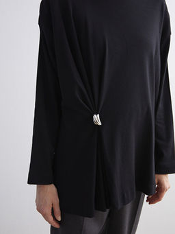 Bisiklet Yaka B?zg?l? Kad?n Tunik