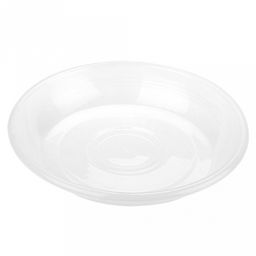 Поддон для цветочного горшка пластмассовый "Евро" д19см, h11см, прозрачный (Россия)