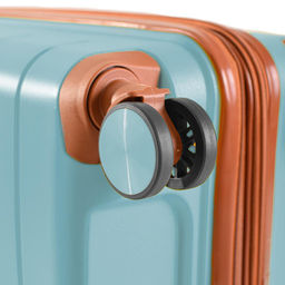 Набор из 3-х чемоданов с расширением 23102 Серо-голубой - Mironpan фото 8