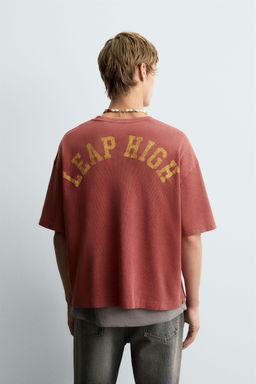 VARSITY OPEN WEAVE T-SHIRT - Zara фото 3