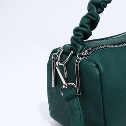 Сумка-багет на молнии, цвет зелёный - Simaland фото 5