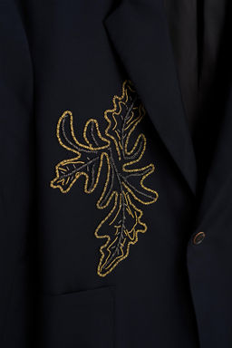 BLAZER RELAXED FIT BORDADOS CONTRASTE / Azul - Zara фото 8