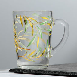 Кружка стеклянная Дорого внимание «Олива», 300 мл