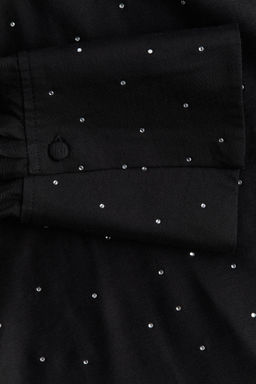Blusa con lazada y strass - H&m фото 8