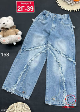 Джинсы для девочки на резинке