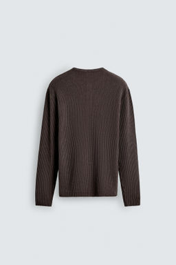 HENLEY NECK TEXTURED JUMPER - Zara фото 3