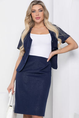 Костюм Стильный офис (синий) К8496 - Lt collection фото 7