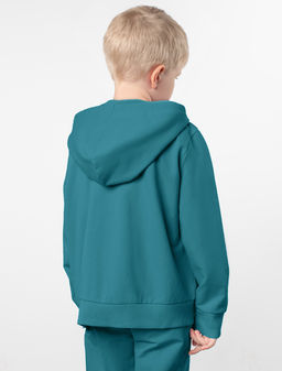 VILATTE / Худи на молнии из премиального футера на молнии для мальчика  фото 3