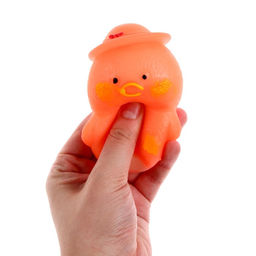 Мялка «Уточка» с пастой, цвета МИКС