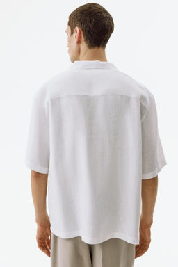 Camisa resort de lino Relaxed Fit - H&m фото 9