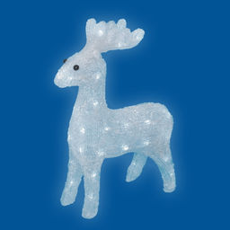 ULD-M3739-040/STA WHITE IP20 DEER Фигура светодиодная Олень, 36*32см, 40 светодиодов. Белый свет. Провод прозрачный. TM Uniel
