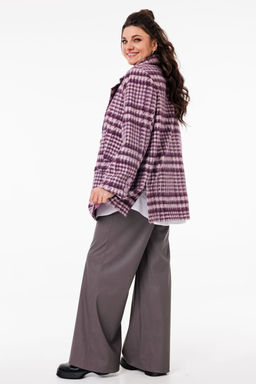 Пальто ANELLI 1525 цвет дымчатой орхидеи  фото 6