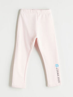 Beli Lastikli Bask?l? K?z ?ocuk Tayt