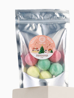 Бомбочки для ванны Чудеса рядом, 6 шт. по 20 г, рождественский пирог, URAL LAB  фото 5