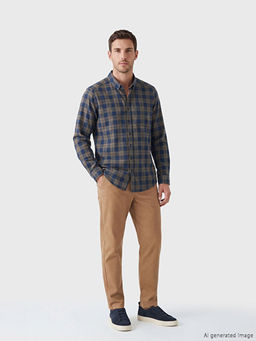 Regular Fit Ekose Erkek G?mlek