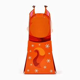 Цена за 5 шт. Коробка новогодняя складная с окном «Белочка», 6×13.5×3.5 см