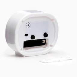 Часы - будильник настольные «Классика», на ножках, 10×8.5 см, белые