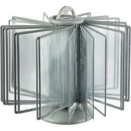 Демосистема настольная А4, 30 рамок, серый с серыми кантами