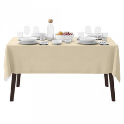 Скатерть 200х145см "Летний дождь", длина стола до 160см, на 6-8 персон, рогожка 171г/м2, хлопок 100%, упаковка классическая 28х41см, "Домашняя мода" (Россия)