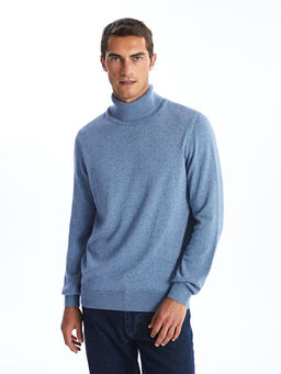 Bal?k?? Yaka Uzun Kollu Erkek Triko Kazak