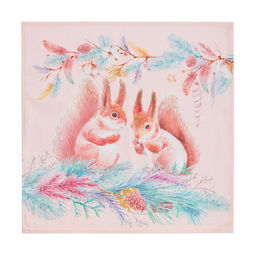 Набор новогодний «Этель» Pink magic: скатерть 150×180 см ±3 см с ГМВО, салфетка 40×40 см-8 шт., 100% хлопок