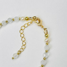 Браслет для Рака из Топаза,Лунного камня и Жемчуга - Радуга самоцветов фото 4