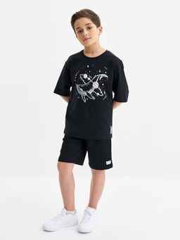 Черная футболка для девочки с принтом - Kogankids фото 21