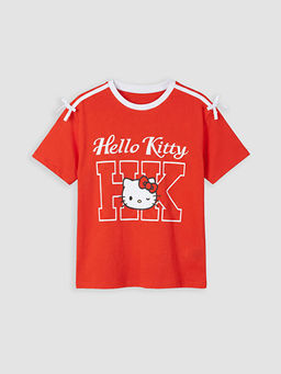 Футболка для девочек с принтом Hello Kitty