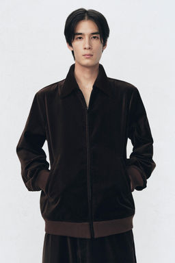 SOSHIOTSUKI X ZARA REGULAR FIT VELVET JACKET  фото 9