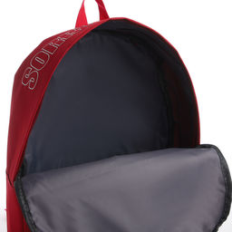 Рюкзак текстильный с печатью на верхней части SORRY, 38х29х11 см, бордовый - Nazamok фото 10