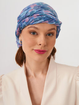 Большой, мягкий, тонкий и очень нежный двусторонний палантин с рисунком в стиле арт-дек - Tantino фото 10