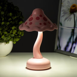 Ночник «Гриб» LED 2 Вт USB АКБ МИКС 13×13×21 см RISALUX