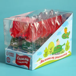 Цена за 20 шт. Леденец на палочке Самому смелому, в шоубоксе, 20 шт. ? 10 г - Фабрика счастья фото 2