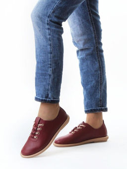 03-YH513-2 VINOUS Полуботинки летние женские (натуральная кожа) - Фабричный китай фото 2