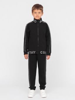 CRB wear/!CWJB 90110-22 Комплект для мальчика (толстовка, брюки),черный/Ex.Cherubino