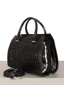 LACCOMA сумка НИ0618-черный натуральная кожа хлопок