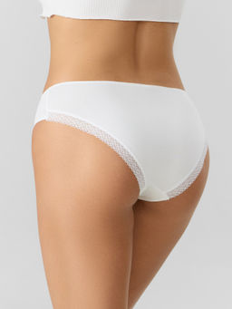 Цена за 2 штуки! Трусы слипы женские белые - Mark formelle фото 3