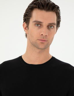 Черный зауженный свитер - Cacharel фото 2