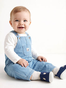 Erkek Bebek Jean Salopet ve Ti??rt