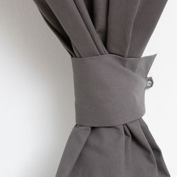 Шторы для кухни для кухни с подхватами «Этель» Kitchen, 150×180 см, комплект - 2 шт., серые