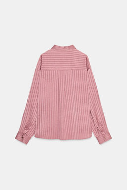 STRIPED SATIN SHIRT - Zara фото 8