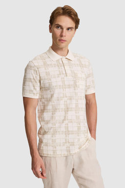 Erkek A__k Haki Regular Fit Polo Yaka Ti__rt