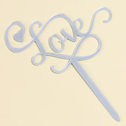 Топпер Любовь, цвет серебро - Страна карнавалия фото 2