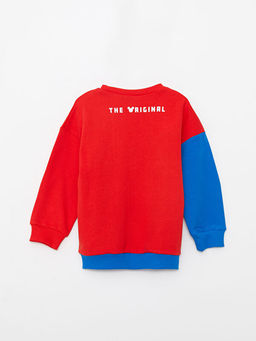 Bisiklet Yaka Uzun Kollu Mickey Mouse Bask?l? Erkek Bebek Sweatshirt - Waikiki фото 2