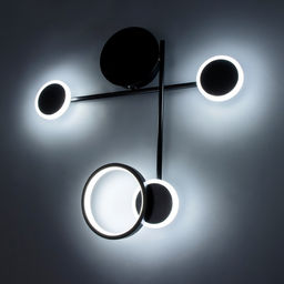 Бра «Крампл» LED 24 Вт 3000К черный 47×47×6.5 см