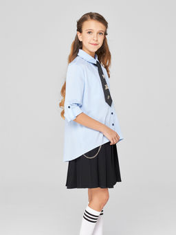 1241 Блузка для девочки длинный рукав