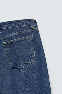 JEANS BARREL FIT COSTURA GIRADA / Azul - Zara фото 11